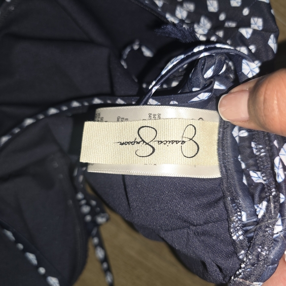 Jessica Simpson Navy and White One Piece Swimsuit - Picture 7 of 13